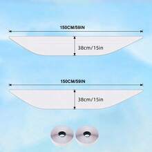 New Portable Air Conditioner Window Sealing Kit (Suitable For Swing Windows), AC Housing, Heat Air Stop Air Replacement Guard, With Zipper And Adhesive Fasteners, Can Be Used With A Dryer To Maintain Coolness - White - View 8