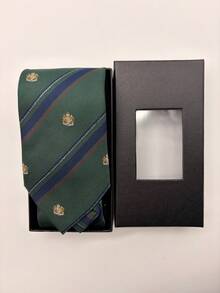 1PC Dark Green Gift Box Men's Fashion Business Formal Versatile Elegant Tie, Suitable For Business Workplace, Wedding, Party - Dark Green - View 9