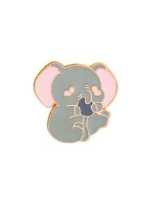 1/5pcs Cartoon Animal Enamel Brooch Platypus Penguin Multiple Styles Metal Pin Decor For Coat Canvas Bag Self-Use Decoration Holiday Gift For Friends Niche Thoughtful Gift - Multicolor - View 12