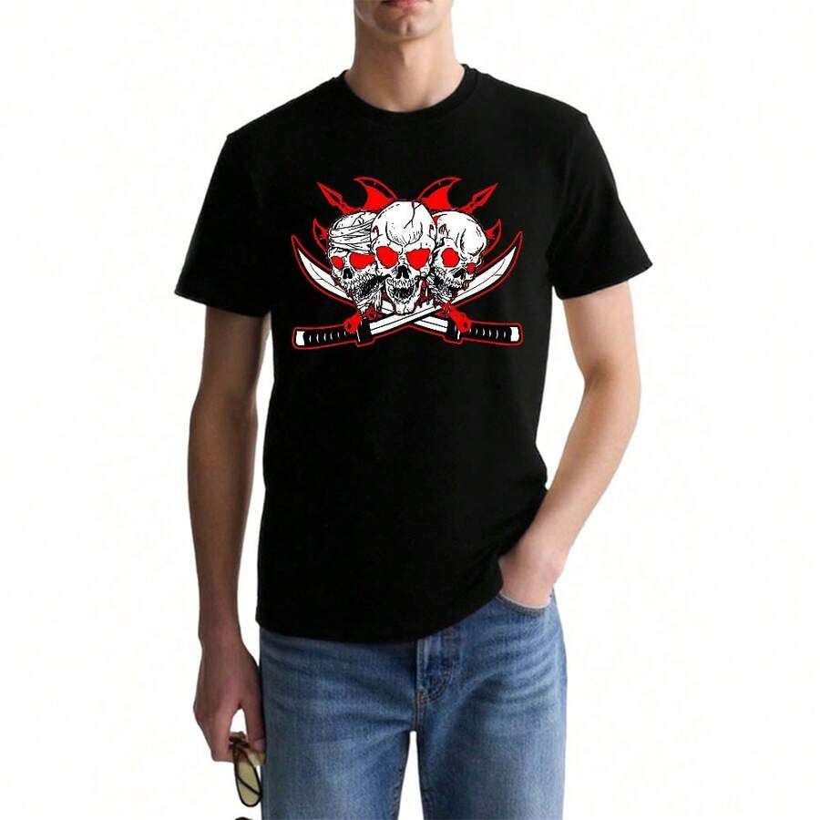 T-Shirts Hommes - Noir - Voir 1