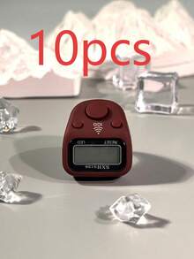 1pc Portable Finger Tally Counter With LED Light, Manual Ring Mini Counter With Hundred Reminder, Holiday Gift (Battery Not Included), Finger Tally Counter, Ring Electronic Button Timer, Student Business Finger Counter, Suitable For Knitting Counting, Multiple Colors Available - Multicolor - View 35
