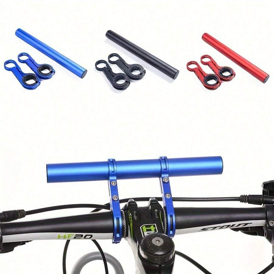 1pc Bicycle Extension Mount, Multi-Function Bike Light & Speedometer Bracket, Aluminum Alloy Cycling Gear, Compatible With Mountain Bike, Bicycle, Suitable For Bike Lights And Cycling Accessories, Black/Blue/Red 3 Colors Available