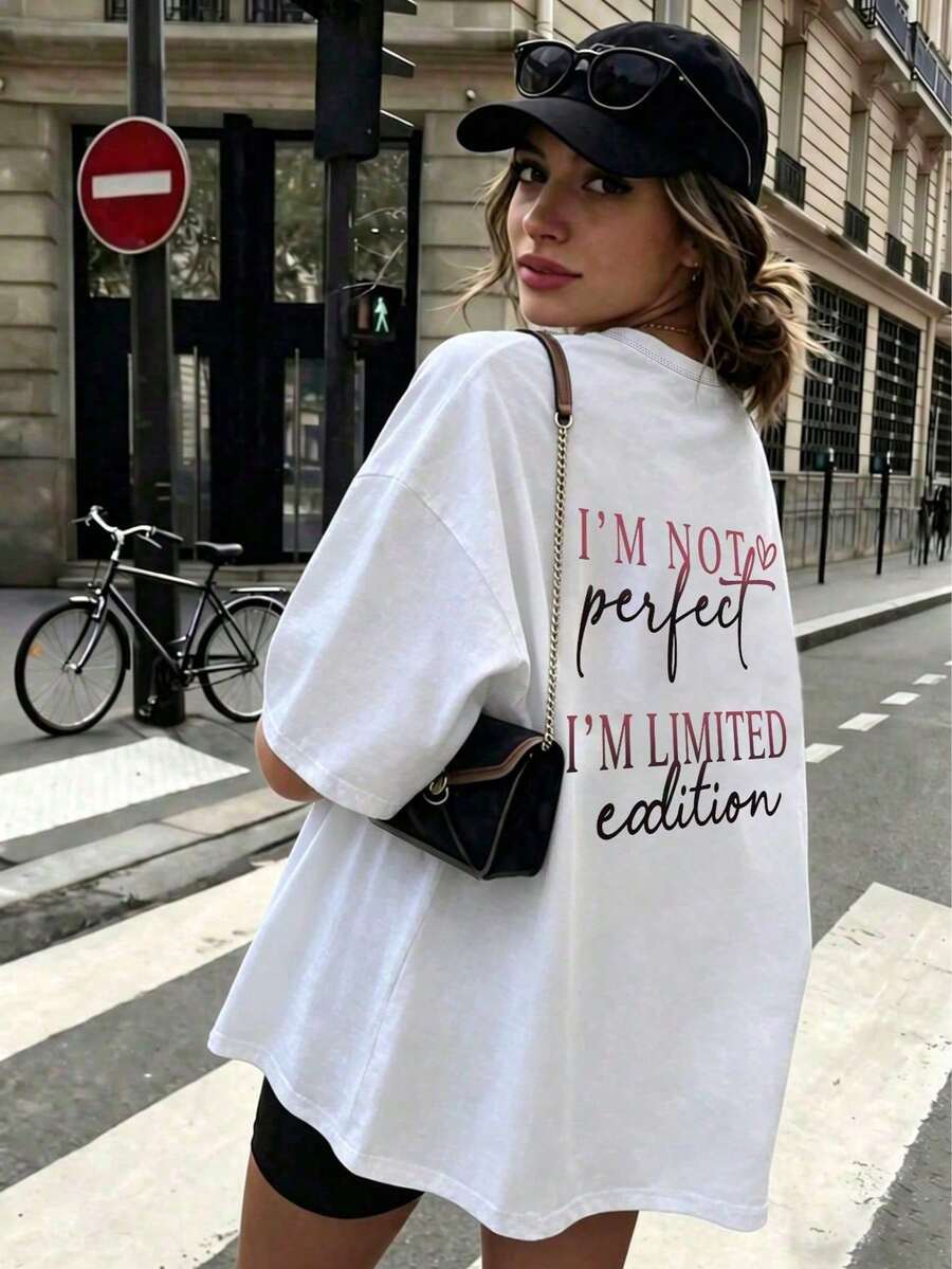 Edizione Limitata Maglietta Stampata Da Donna | Non Sono Perfetta - Style1 - View 1
