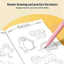 1pc - Sketching Tracing Coloring Book, Children's Line Drawing Book, Student Simple Drawing Pen Control Training, Children's Coloring Drawing Book, Painting Ability Cultivation, Improve Pen Control Ability, Color Perception, Expand Life Knowledge, Very Suitable As A Gift For Children, Family Interactive Painting Prop, Boys Gift, Girls Gift, Holiday Gift, Birthday Gift, Toy > Gift, Cute Little Things, Suitable For Back To School Season - 彩色 - 查看 6