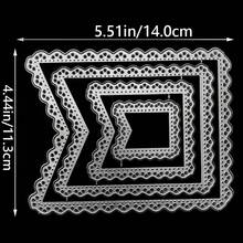 1pc Basic Geometric Frame Metal Carbon Steel Cutting Dies For DIY Embossing And Cutting, Suitable For Scrapbooking, Card Making, Photo Albums And Craft Decoration - C-Silver - View 14