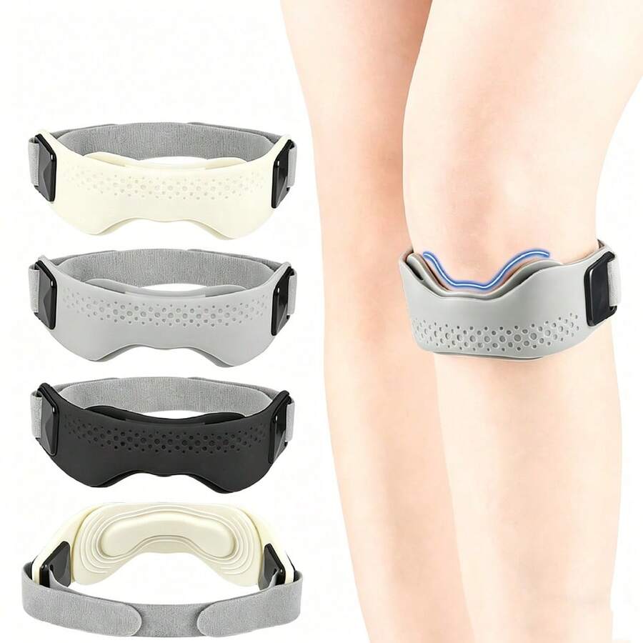 1pc/2pcs Adjustable Padded Knee Braces With Compression Straps, Suitable For Sports Jumping, Relieving Knee Pressure, Knee Joint Support - Multicolor - View 1