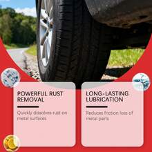rayhong 1x100ml/180ml Rust Remover Spray: Provides Long-Lasting Lubrication, Rust Prevention, Moisture Removal And Moisture Resistance, Reduces Noise And Friction; Easy To Use, Eliminates Noise, No Professional Tools Required, Suitable For Quick And Convenient Maintenance At Home And Outdoors - Liquid - View 6