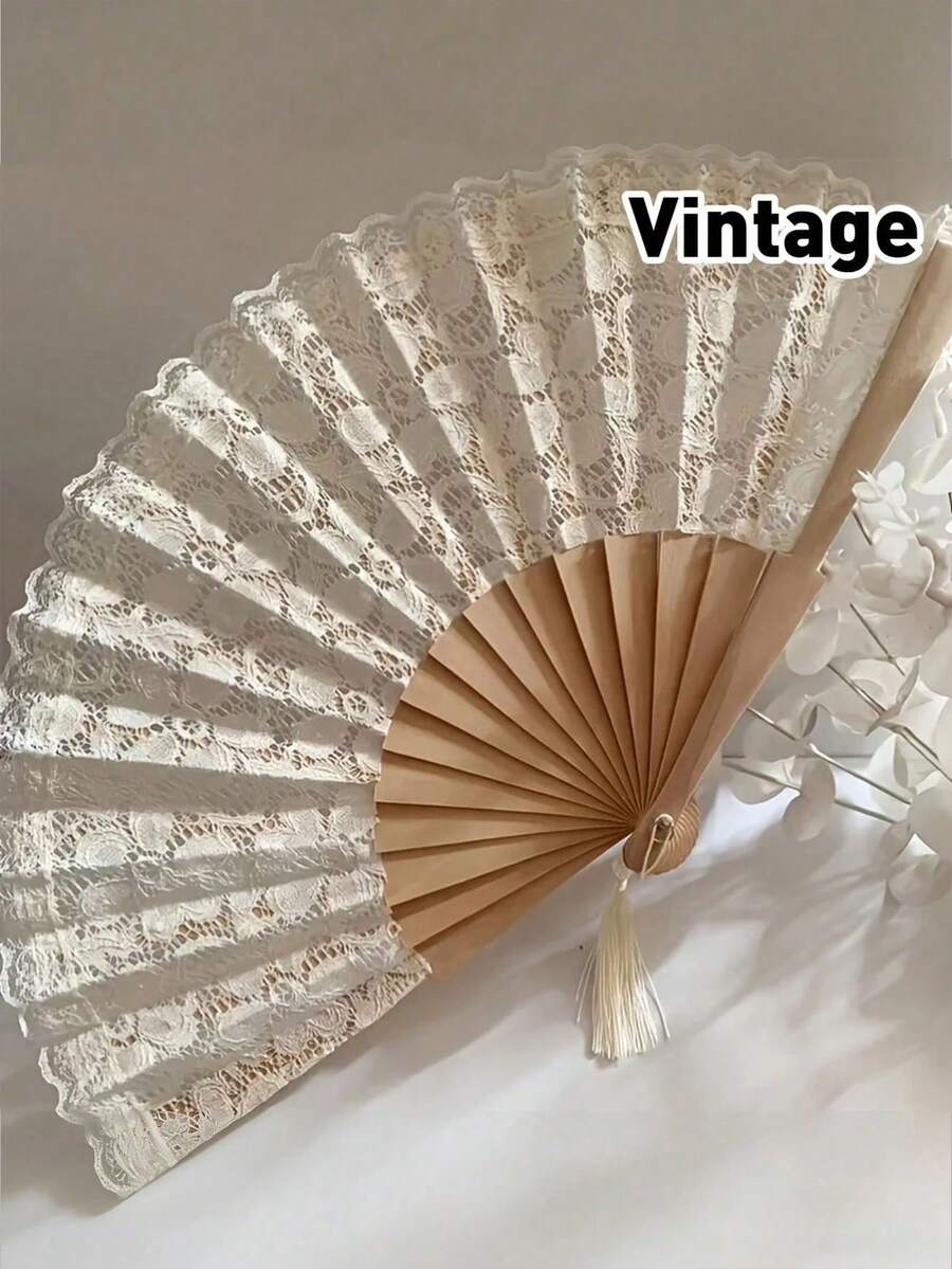 1件波點手搖扇,輕巧可折疊,適合夏季日常使用,可作為海灘場景與日常穿搭的精美拍照道具,時尚涼感配件 - 多色 - 查看 1