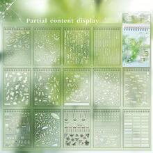 1 Stück dekoratives Stickerbuch mit 30 Stück PET-Material Scrapbooking-Dekorationsmaterial, geeignet für Tagebuch, Collage, Gepäck, Laptop, Handy, Gitarre - Stickerbuch - Übersicht 7