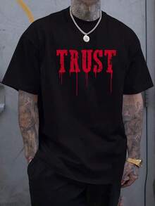 Printed Sports And Outdoor Products, Sports And Outdoor Clothing, Men's Sports And Outdoor Clothing, Men's Casual Sports Shirts And Tops, T-Shirts. - 黑色 - 查看 1