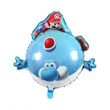 SUPER MARIO BROS. 1set/2pcs Super Plumber Bros Character Shaped Foil Balloon Set, Super Brother Mushroom And Star Helium Balloons, Themed Party Decoration Balloons For Celebrations And Gaming Events - View 15