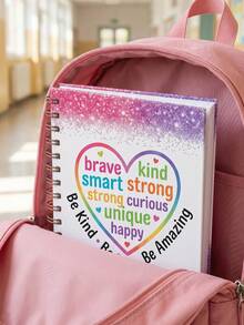 Customized Rainbow-Themed Inspirational Notebook, Specially Designed For Children And Students. It Can Be Used In Daily Study And Writing Scenarios. It Is An Ideal Gift For The Start Of The School Year, Birthday, Graduation Season And Children's Day. - Multicolor - View 4