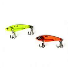 20g Sinking Vibrating Crankbait Lure, Colorful Metal Body For Far Casting Snakehead Bass Fishing |   Metal Crankbait, Sinking Lure, Fishing Tackle - Large Five-compartment Box (5 Pieces) With Mixed Colors - View 6