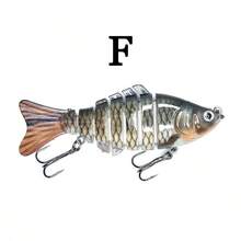 1pc/5pcs 10cm 14.5g Multi-Jointed Fish Lure, Freshwater And Saltwater Universal Realistic Sinking Minnow Hard Bait For Bass And Topmouth - A - View 8