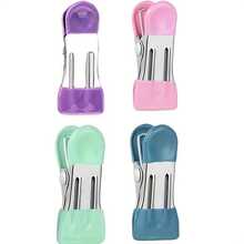 Bag Clip, Food Clip, Heavy-Duty Metal Food Clip For Food Items, Kitchen Clip For Bagged Food, Clip For Photo Folders - 4 Items - View 4
