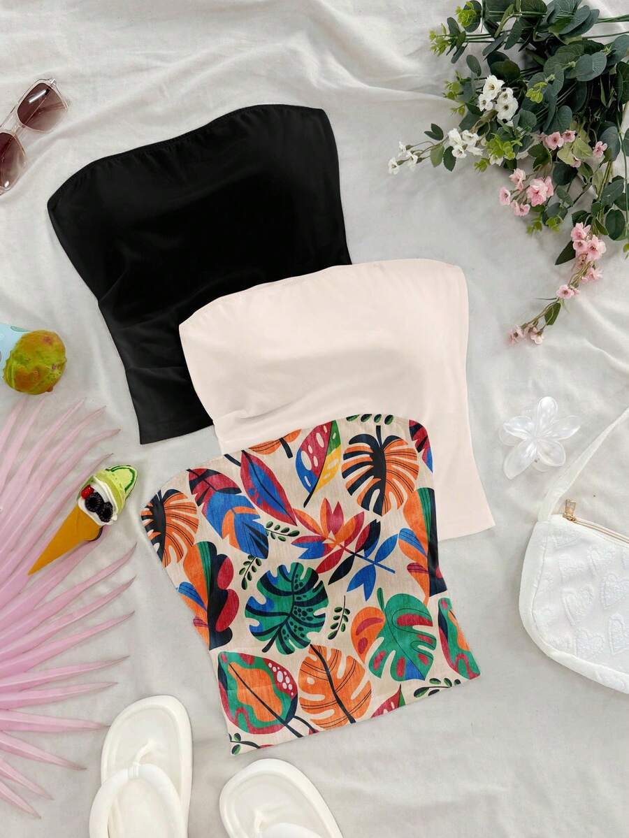 Top sin mangas casual para mujer, fresco y de moda para el verano - Multicolor 3 - Ver 1