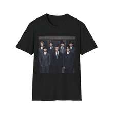 Oversized Printed T-Shirt, Team Aesthetic T-Shirt, Anime T-Shirt, Vintage Pattern T-Shirt, Unisex, Men's Cotton T-Shirt - Black - View 1