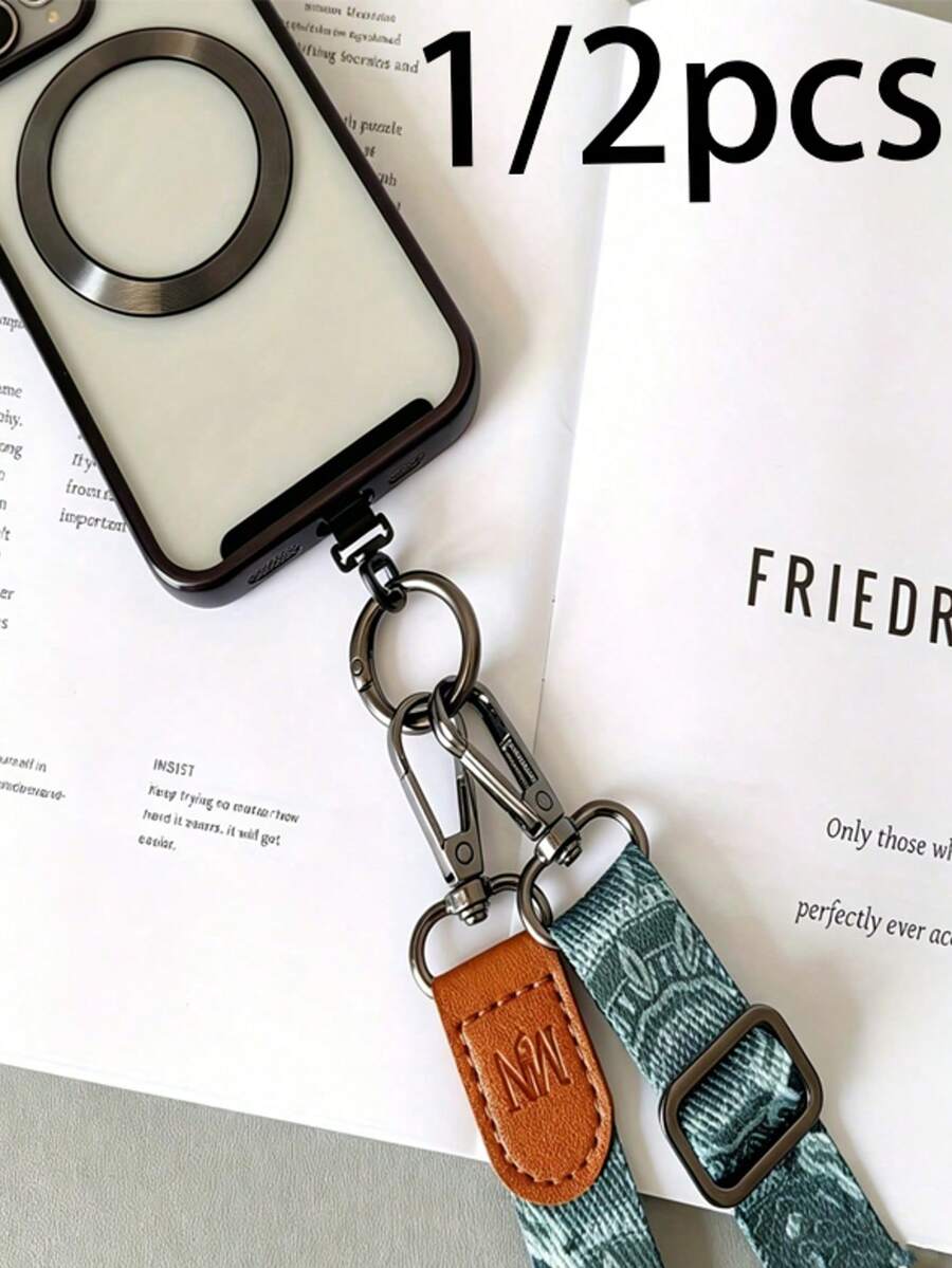 1/2pcs Clip Universal para Cordón de Teléfono, Accesorio de Cordón de Teléfono Ultra Delgado de Metálica, Especialmente Adecuado para Esquí, Correr y Escalar, Clip de Teléfono de Acero Inoxidable para Prevenir la Pérdida del Teléfono, Adecuado para Reemplazo de Cordón de Teléfono, Correa de Muñeca para Cordón de Teléfono, Esencial de Viaje, Fitness, Útiles Escolares, Camping de Vacaciones, Esencial de Vacaciones - Multicolor - Ver 1