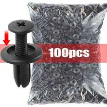 100pcs Large Capacity Car Fastener Clip Set, Covers Fender Rivets, Body Push Clips, Bumper, Door Trim Panels And More. Sturdy And Durable, Easy To Install And Remove Without Damage, Meets Various Car Body Repair And Replacement Needs, Essential Tool Kit For Car Maintenance. - 100pcs 6mm Fixing Clips - View 11