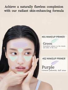 the SAEM 30g Moisturizing Hydrating Makeup Primer, Non-Caking Pore Concealing Isolation Cream, Green - Green - View 3