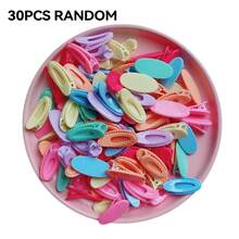 30pcs Macaron Square Hair Clips, Small Plastic Claw Clips, Bangs Clips, Split End Clips, Hairline Clips, Random Styles, Claw Clips, Hair Clips, Hair Pins, Hair Clips,Snap Clip,Bobby Pin - Multicolor - View 7