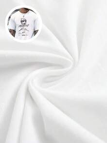 godón de alta calidad cuello redondo corte básico holgado hombres y mujeres transpirable versátil lavable a máquina cómoda talla S ~ 3XL diaria casual deportes imprescindible para el verano. - Blanco - Ver 6