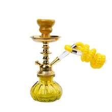 1pc Classic Small Double Tube Arabic Hookah Complete Set Glass Water Pipe Shisha Accessories No Electricity Required Arabic Hookah Glass Bowl - one-size - View 19