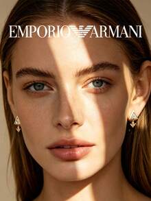 Armani EGS2900710 精緻鋯石耳釘 玫瑰金電鍍 優雅奢華時尚女款飾品 適合日常穿搭約會派對婚禮 - 白色 - 查看 3