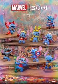 Hot Toys Disney Marvel Stitch COSBI 系列盲盒，創意桌面裝飾，適合 14 歲以上成人 - 彩色 - 查看 2