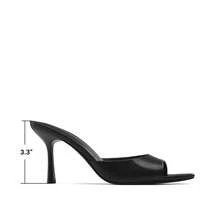 Women Pointed Peep Toe High Heel Sandals Fashion Stiletto Slip On Summer Sandals For Travel Party Prom Wearing - 黑色 - 查看 9