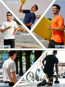 T-Shirt mit Rundhalsausschnitt und bedrucktem Slogan "MAKE MONEY NOT FRIENDS", nicht strukturiertes Druckdesign, einfach und bequem für Sommer-Outdoor-Kleidung - Schwarz - Übersicht 3