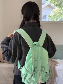 Outdoor Lightweight Backpack - Mint Green - View 4