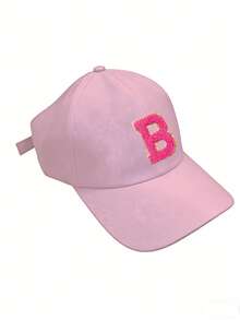 1pc Girls Ponytail Baseball Cap, Multifunctional Sun Protection Hat, Breathable And Non-Stuffy, Essential For Daily Outings And Sports, Suitable For 8-16 Years Old - Pink - View 5