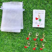 60pcs Keychain Set - Gold Water Drop Heart, Four-Leaf Clover Charms, Bag And Car Key Accessories, Business Gift Pack (20 Keychains + 20 Cards + 20 Sandbags) Suitable For Birthday, Valentine's Day, St. Patrick's Day, Thanksgiving Gifts - View 7