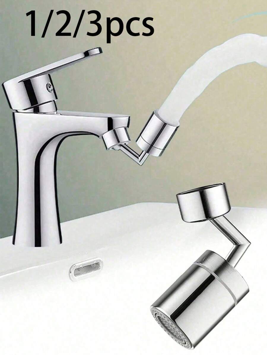1/2/3個裝 新款雙模式廚房水龍頭噴頭過濾器,360°可調節旋轉防濺水龍頭起泡器,適用於廚房水槽水龍頭 - 彩色 - 查看 1
