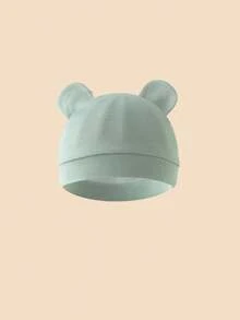 1pc Newborn Baby Knitted Beanie Hat, Soft Knit, Minimalist, Breathable, Warm, Suitable For Newborn Baby Daily Wear - Multicolor - View 7