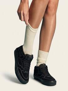 Vans Premium Half Cab Shoes Black VE97BKA - 黑色 - 查看 1