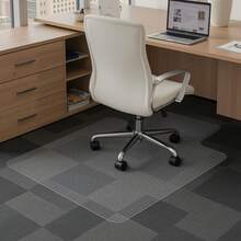 Chair Mat With Lip, 36 X 48-Inch Office Chair Mat For Low Pile Carpeted Floors, Clear Floor Protector Rug With Studded, Non-Slip & Easy To Clean, Smooth Glide Under Desk Rug For Home Office - 36 X 48-inch, PET - View 9