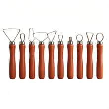 53/10/1pc Polymer Clay Sculpting Tool Set, Multicolor Pottery Carving Modeling Tools With Storage Bag & Sponge For DIY Ceramic Craft(Random Color) - Multicolor - View 9