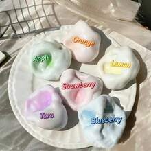 1個-這款麻糬軟玩具是送給朋友和喜愛放鬆者的溫馨節日禮物。揉捏它可以緩解壓力，祝願收件人擁有輕鬆快樂的新年，好運連連.-壓力緩解玩具-擠壓玩具-軟玩具-柔軟玩具-指尖玩具-史迪奇玩具-旅行玩具-教室指尖玩具-迷你填充洗澡玩具-聖誕文具壓力球-生日禮物-完美禮物-禮物-玩具-遊戲 - 彩色 - 查看 2