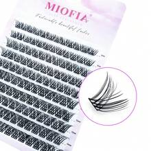 MIOFIA 120對D捲假睫毛，8-14mm，DIY接睫毛套組，長款混長單根睫毛束，大容量DIY接睫毛套組，適合初學者，柔軟舒適 - D - 查看 7