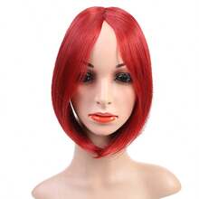 Fringe Clip-In Hair Extension Piece, Clip-In Hair Extension, Heat-Resistant Synthetic Fiber Fake Bangs Hair Piece/Bangs Pad - Multicolor - View 12