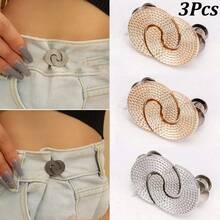 1Pc/2/3/4Pcs Jeans Waist Buckle, Universal Waist Adjuster For Skirts And Pants, Tool-Free Adjustable Buckle, Multiple Colors Available - Multicolor - View 29