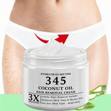 夏季 345 順滑除毛霜，溫和除毛，無痛，適合平衡膚色和收縮毛孔，快速除毛不留黑點，低過敏，適合男女，順滑肌膚護理|溫和除毛|低過敏霜，適合所有膚質 - 膏狀 - 查看 6