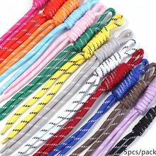 5 piezas Cuerda de poliéster trenzada de colores con patrón de dopamina, cuerda trenzada hecha a mano, adecuada para bolsas DIY, cadenas de teléfono, colgantes de joyería, etc. - Cuerda trenzada de colores - Ver 2