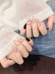 10pcs,Nails,Handmade Press On Nails,Press On Fake Nails,Handmade Nail Patch,Summer Nail Patch,Handmade Nail Patch,Medium To Long Nails,Nail Supplies,Man-Made Nail,Summer Nail Art,Nail Patch Y2K,Shining Nail Patch,Homemade Press On Nails - Multicolor - View 4