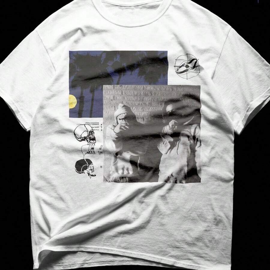 Sui Cideboys G59 Album T-Shirt Grey Day Tour Rap Tee - White - View 1