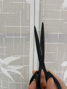 1片法式蕾絲門簾 鳥與葉子刺繡 隱私門口簾 公主風透視蕾絲窗簾片 適用於廚房 浴室 臥室 門口 走廊 桿套式頂部 - 柳葉 - 查看 3