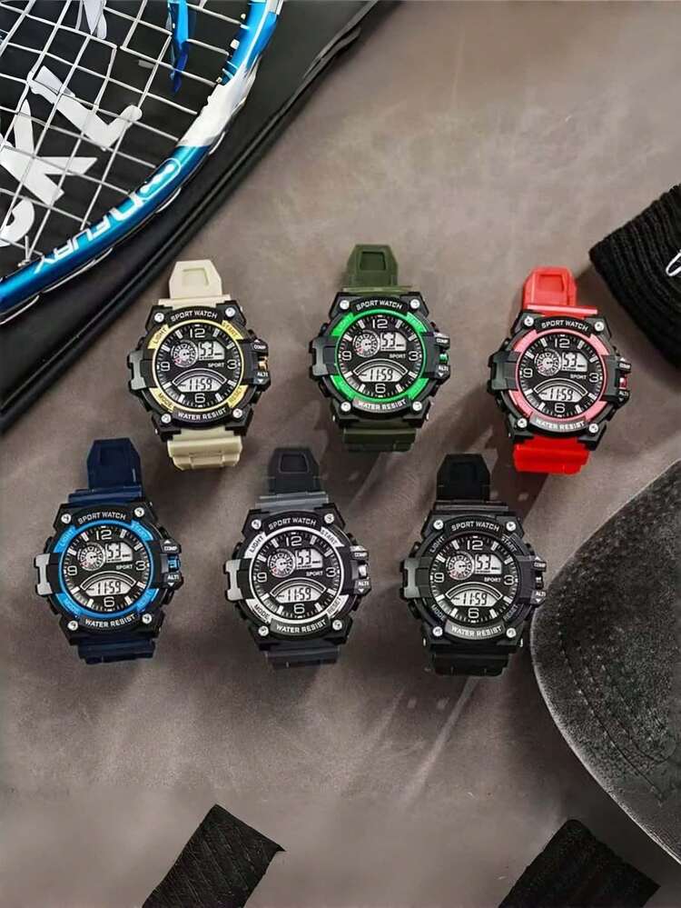 Night Light Date Day Timer Alarm Electronic Watch, Suitable For Both Men And Women - Multicolor - View 7