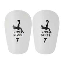 1 par de mini espinilleras de fútbol, diseño reforzado para una protección mejorada, almohadillas de espinilleras de fútbol duraderas para adolescentes y adultos, equipo de deportiva. - Nunca te detengas - Ver 9